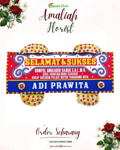 Karangan Bunga Ucapan Selamat cikaratuan